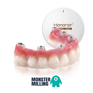 Honorzir HT+ Zirconia Full-Arch Hybrid